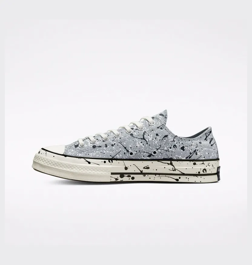 Converse Chuck 70 Archive Paint Splatter Ash Stone/zwart/wit (A01172C)
