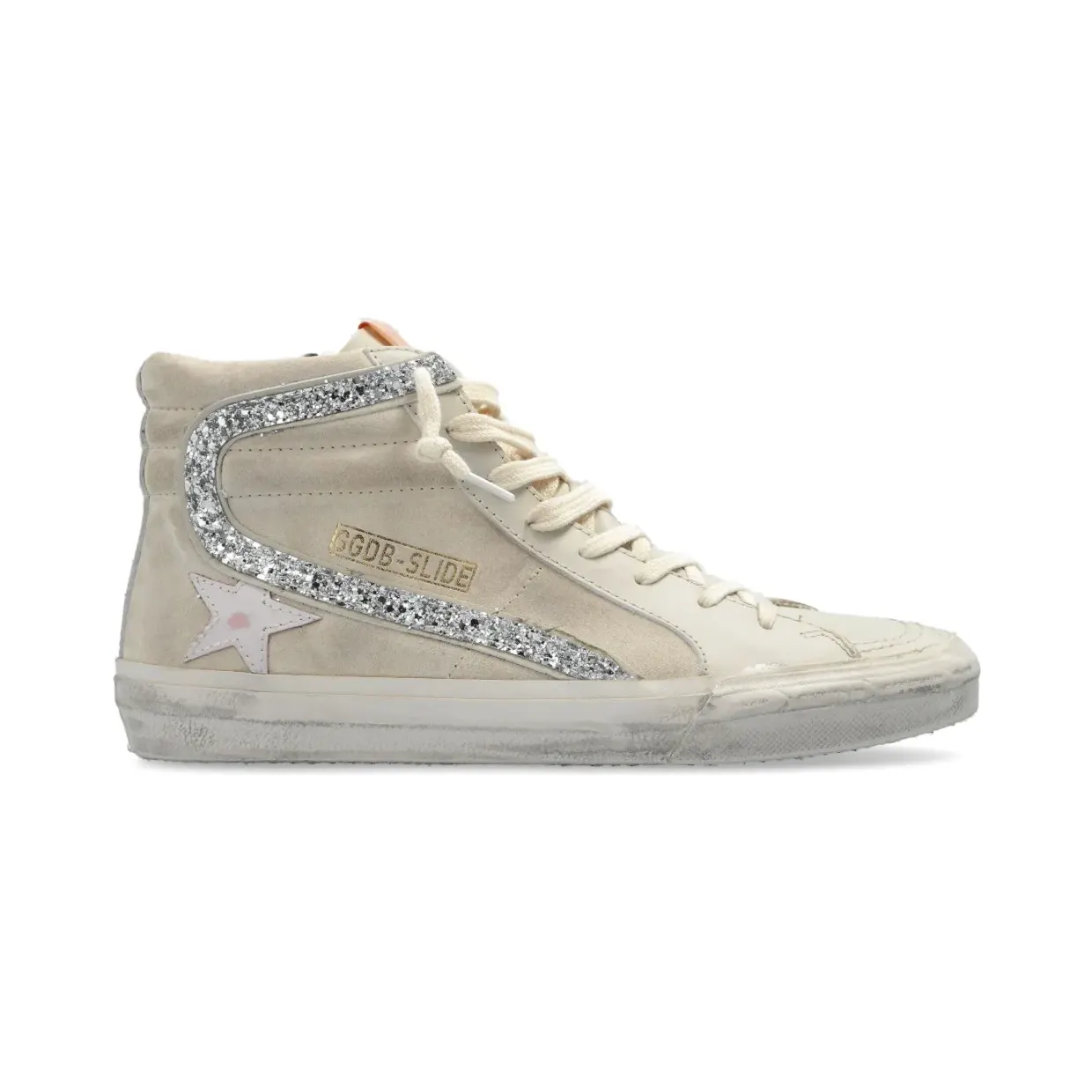 Golden Goose Slide high-top sneakers – Beige (GWF00115F006213)