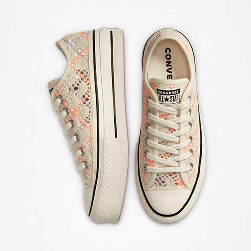 Converse Boho Crochet Platform Chuck Taylor All Star Low Top (568278C)