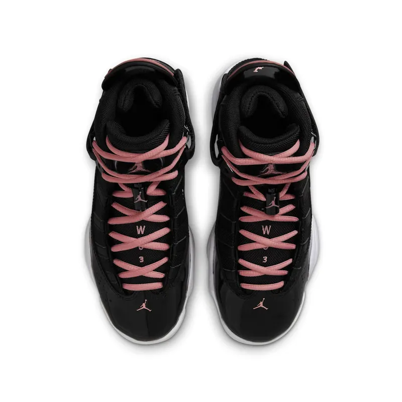 Jordan 6 Rings Black White Anthracite Rust Pink (323419-068)