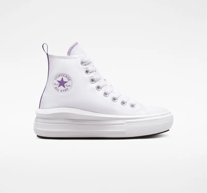 Converse Chuck Taylor All Star Move Platform White/pixel Purple/white