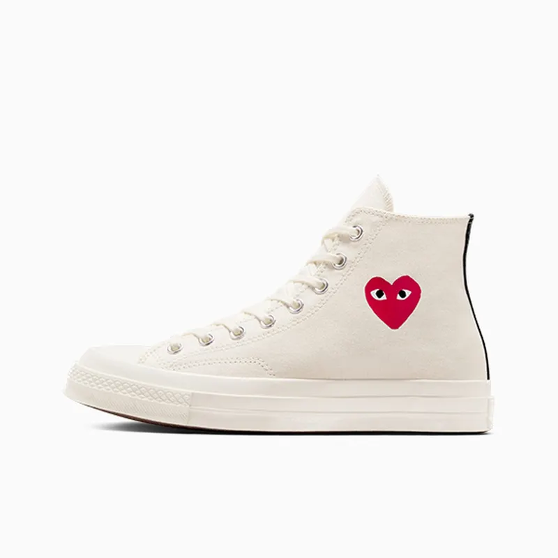 Converse PLAY Comme des Garçons Single Heart Chuck 70 Milk/Red/Black (A08800C)