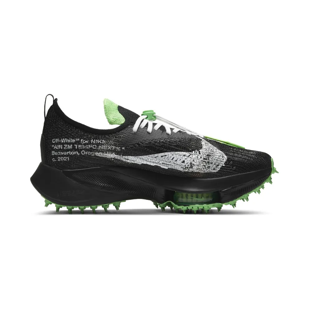 Nike x Off-White Air Zoom Tempo NEXT% Black Scream Green (2021) (CV0697-001)