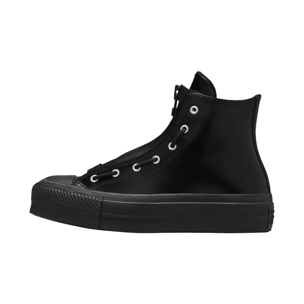 Converse Chuck Taylor All Star Lift Platform Leather Black/Total Eclipse/Black (A12476C)