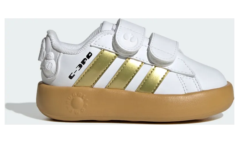 Adidas Star Wars Grand Court 2.0 Peuters Cloud White / Gold Metallic / Preloved Bronze (IH1138)