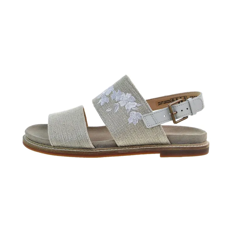 Clarks Corsio Slide “White Canvas” (26152044)