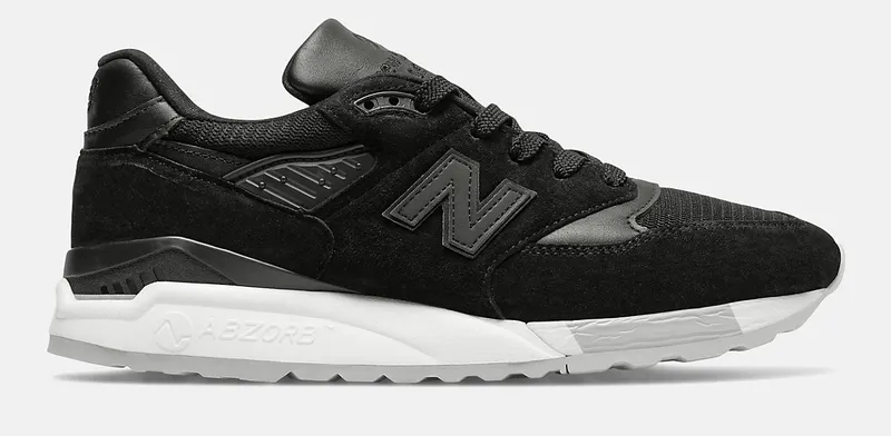 New Balance 998 MiUSA Black White Grey (M998NJ)
