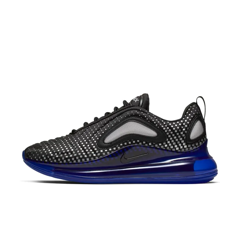 Nike Air Max 720 Pixel Black Blue Black/Black-Racer Blue-Reflect Silver (AO2924-013)