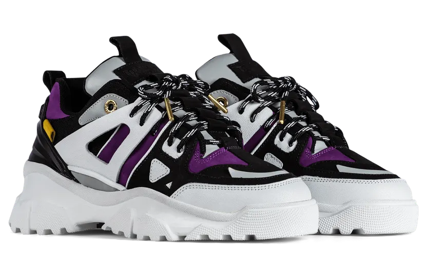 Mason Garments Genova II Suede / Leather Purple Purple (SS21-35-18A)