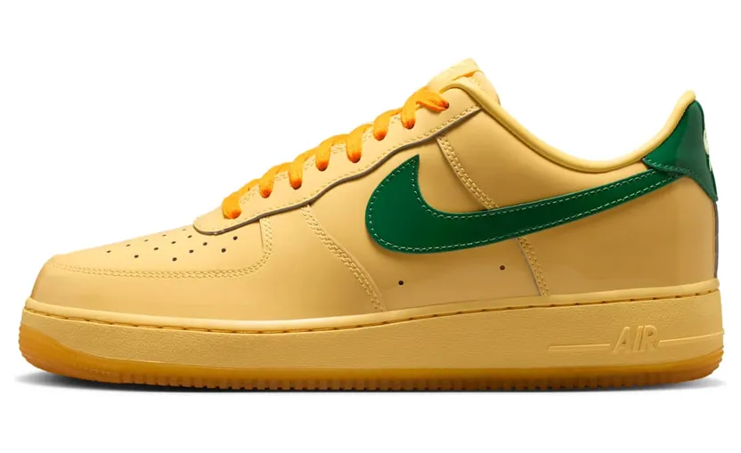 Nike Air Force 1 Low “Patent Leather Topaz Gold Pine Green” (IO4489-700)
