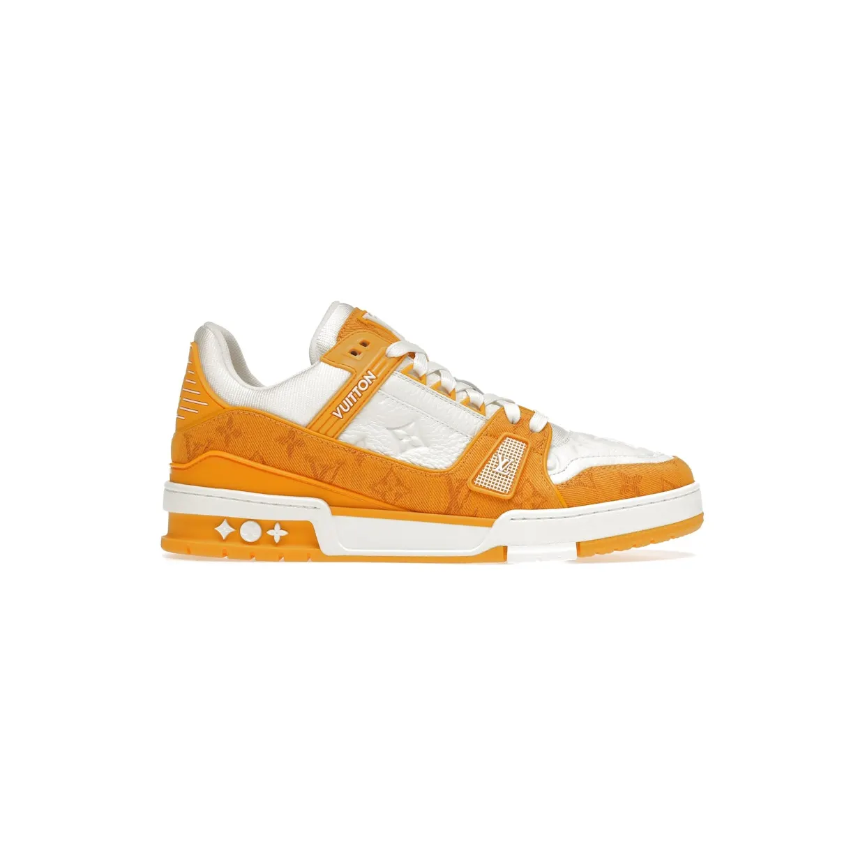 Louis Vuitton Trainer Yellow Monogram Denim White (1A9JHB) (2)