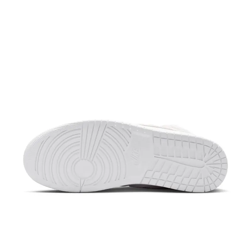 Jordan 1 Mid SE “Distressed White Field Silver” (IR2271-100)