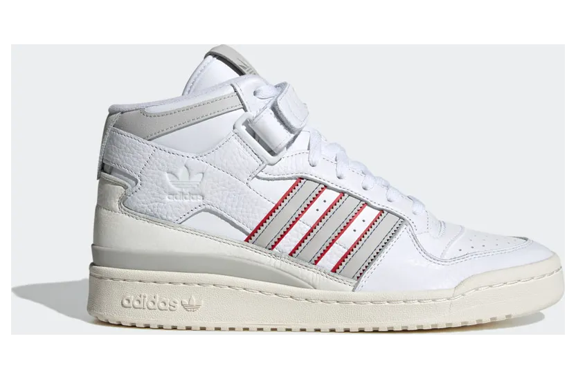 adidas Forum Mid Cloud White / Grey One / Blue (H03434)
