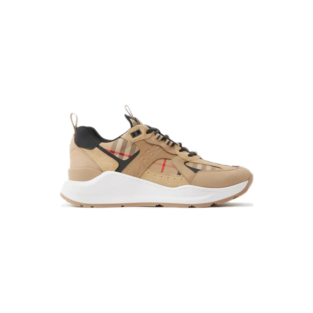 Burberry Check Leather and Suede Archive Beige (80708511)