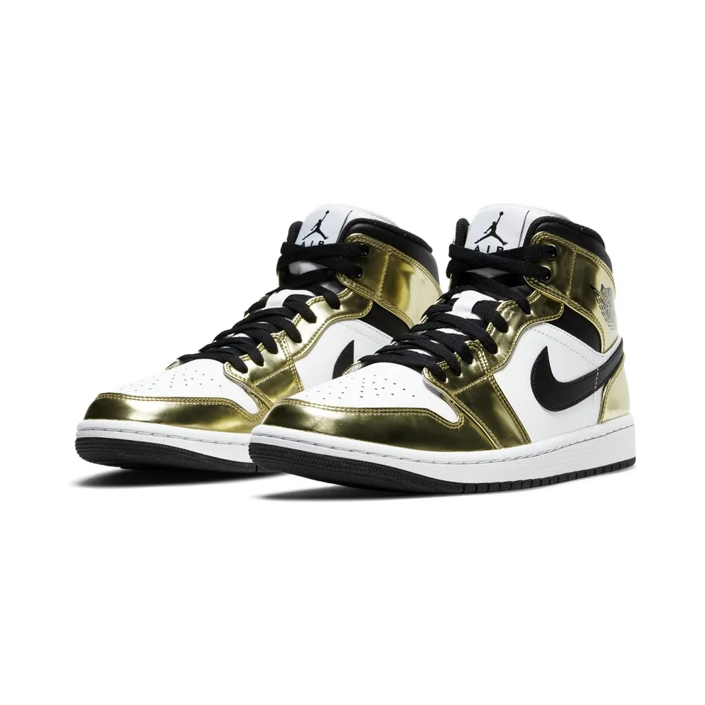 Jordan 1 Mid Metallic Gold Black White Metallic Gold/Black-White (DC1419-700)