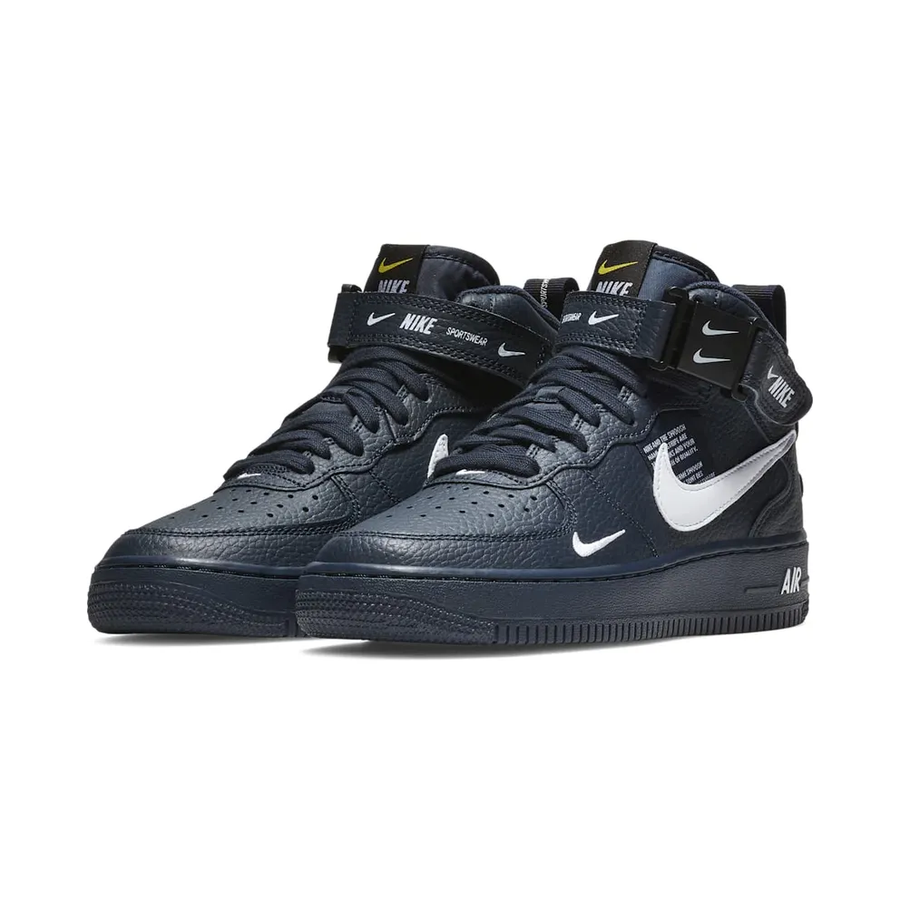 Nike Air Force 1 Mid Obsidian Tour Yellow White (GS) Obsidian/Tour Yellow-White (AV3803-400)