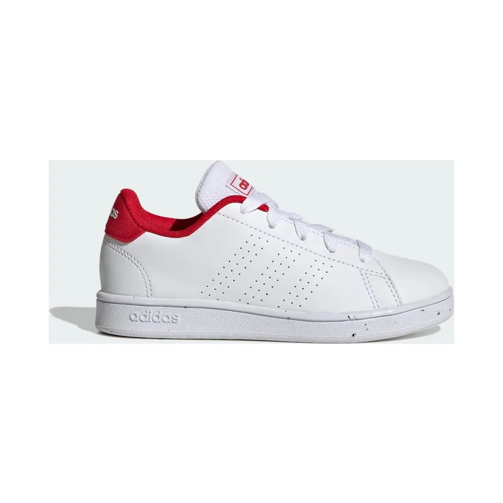 adidas Advantage Lifestyle Court Lace Schuh Cloud White / Cloud White / Better Scarlet (H06179)