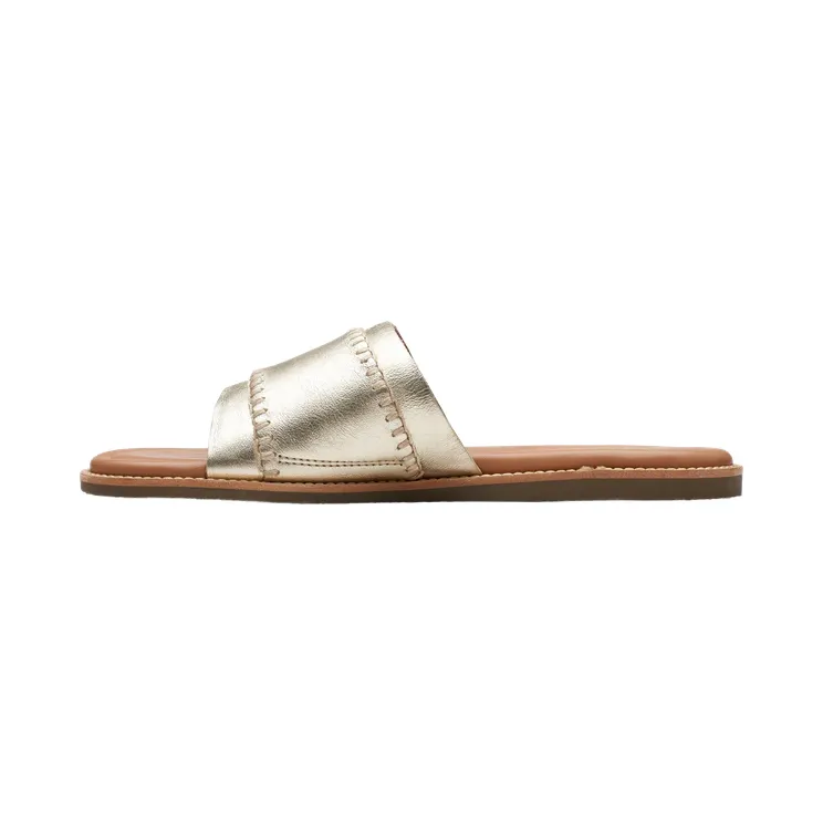 Clarks Maritime Mules “Champagne Leather” (26176400)