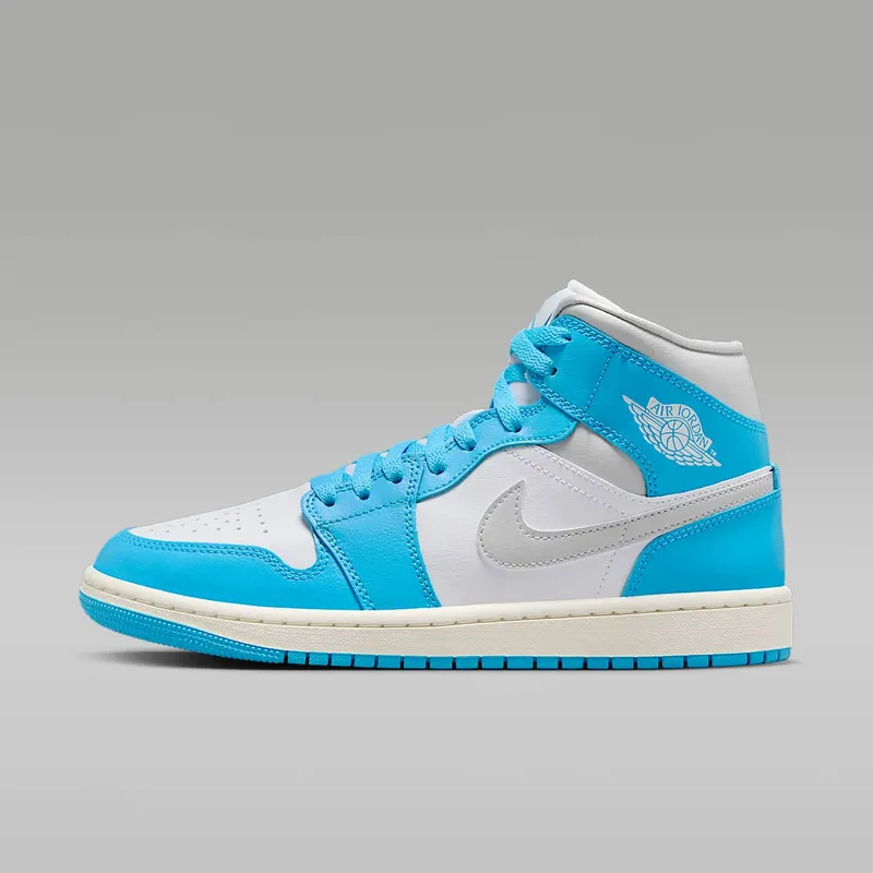 Jordan 1 Mid “Dark Powder Blue White Sail Neutral Grey” (BQ6472-400)