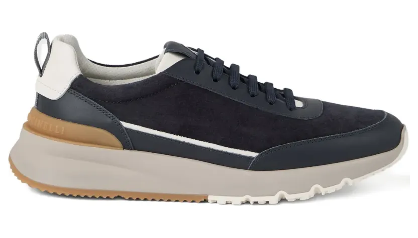 Brunello Cucinelli aus Wildleder “Blue” (MZUSGGO278CYD22)