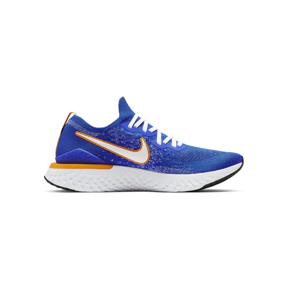 Nike Epic React Flyknit 2 Racer Blue Racer Blue Black Orange Peel White (CJ5228-400)