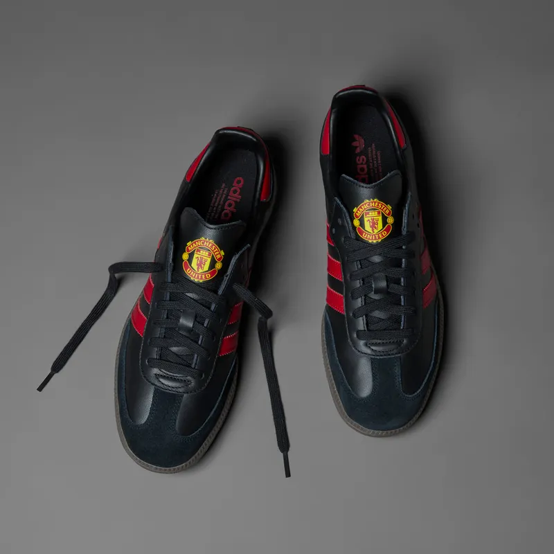 Adidas Samba Team Core Black / Real Red / Gum (HQ7030)