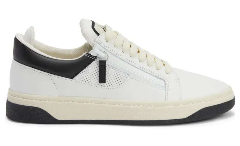 Giuseppe Zanotti GZ94 Sneakers mit doppeltem Reißverschluss – Weiß (RU40009001)
