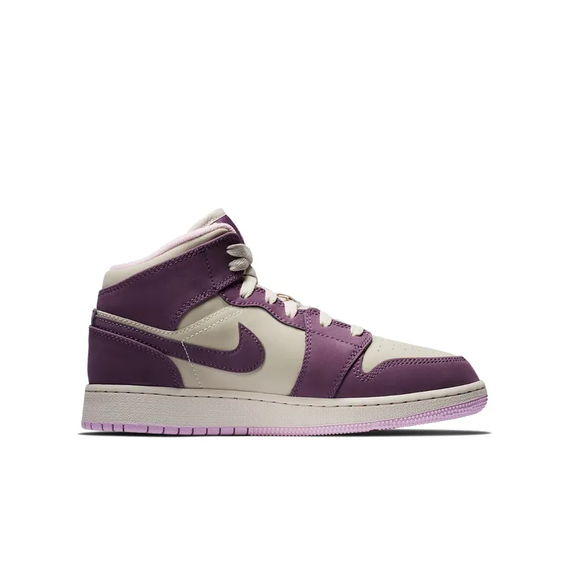 Jordan 1 Mid Pro Purple Desert Sand (GS) Pro Purple/Desert Sand (555112-500)