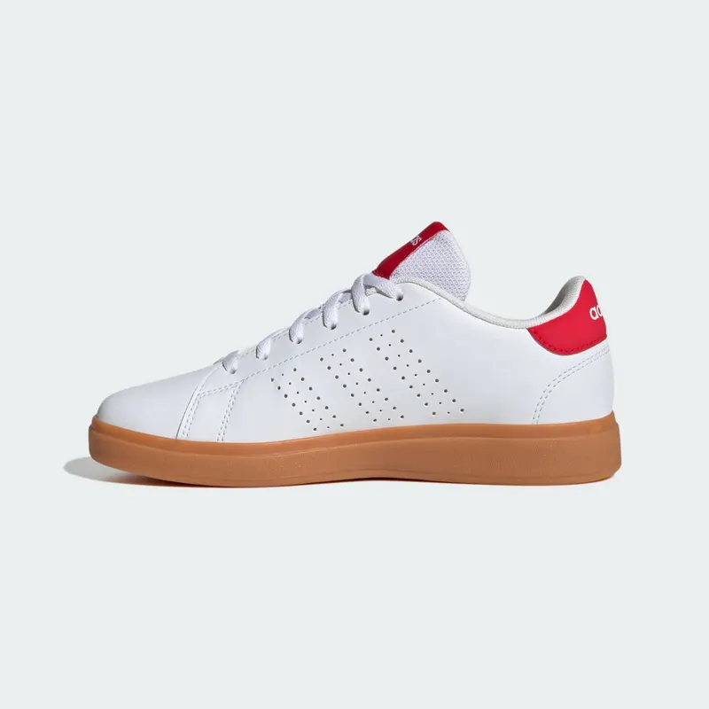 Adidas Advantage Base 2.0 Cloud White / Pure Ruby / Gum (JH9869)