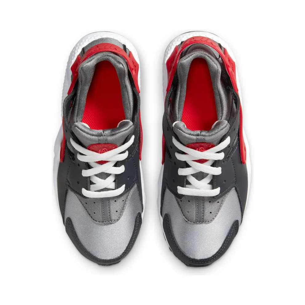 Nike Huarache Run “Dark Smoke Grey / Light Smoke Grey / Smoke Grey / University Red” (704949-041)