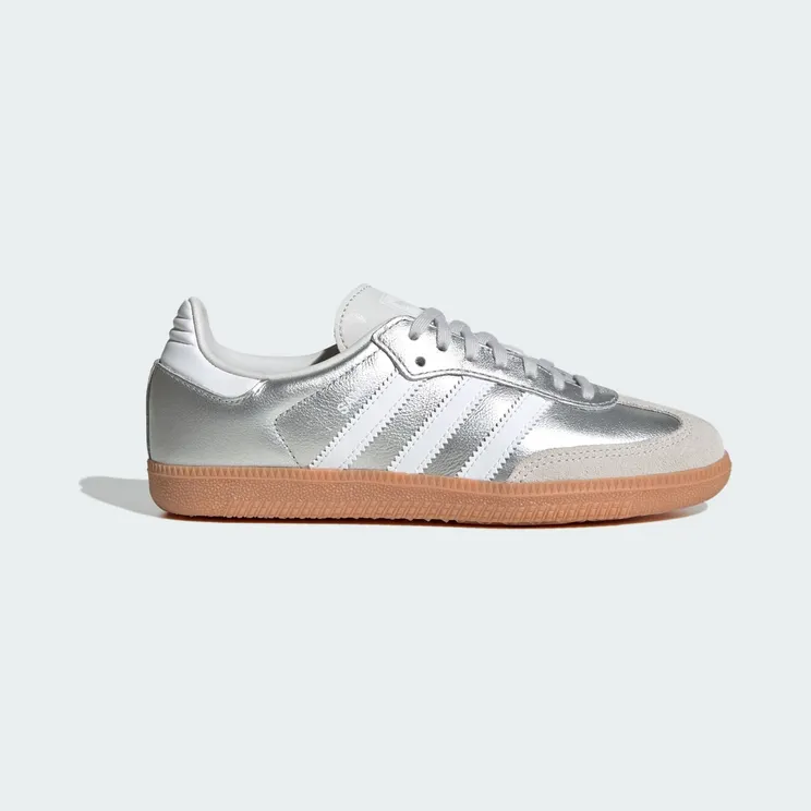 adidas Samba OG “Silver Metallic / Cloud White / Gum” (KK2327)