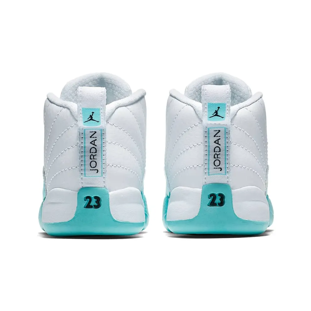 Jordan 12 Retro Light Aqua (TD) White/Black-Light Aqua (819666-100)