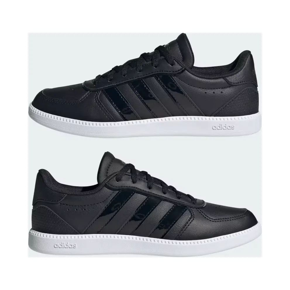 adidas Breaknet Sleek Shoes Kids “Core Black / Core Black / Cloud White” (JP9326)