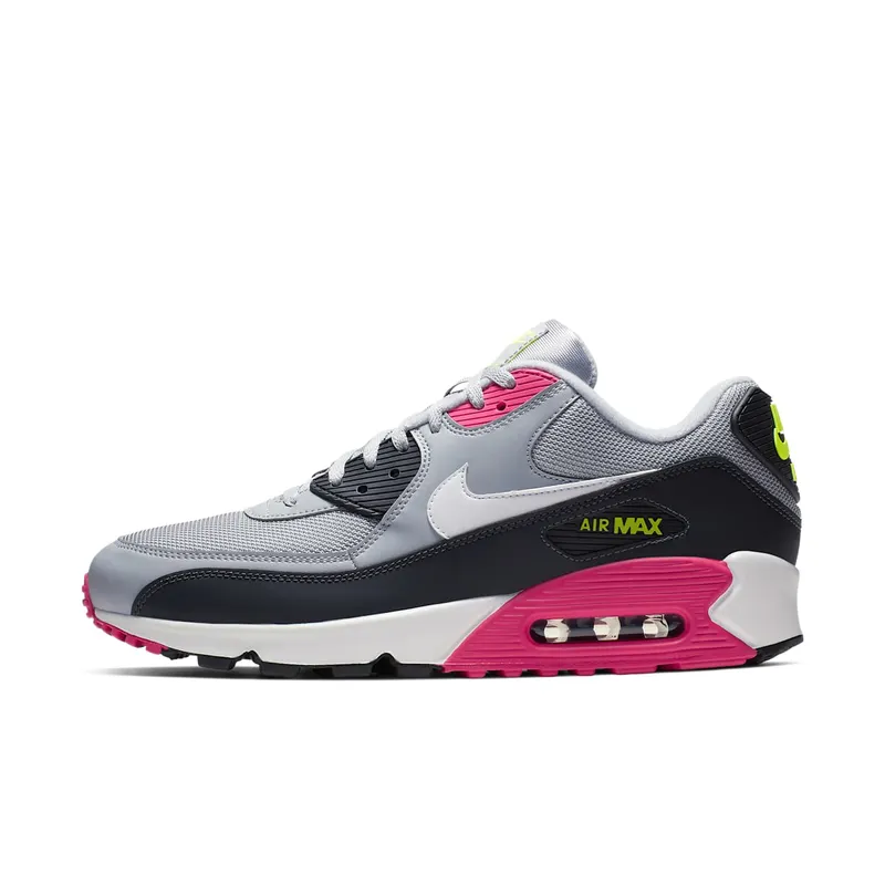 Nike Air Max 90 Wolf Grey Rush Pink Wolf Grey/Rush Pink-Volt-White (AJ1285-020)