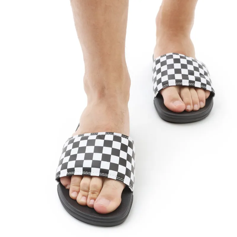 VANS Checkerboard La Costa Slide-on Shoes for Men Black – “Black / White” (VN0A5HF527I)