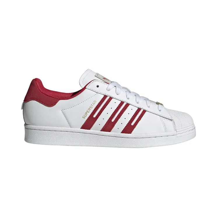 adidas Superstar Cloud White Team Victory Red Grey (ID1371)