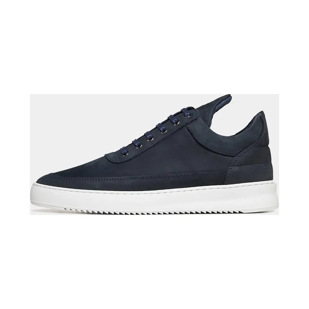 Filling Pieces Low Top Ripple Nubuck Deep Blue