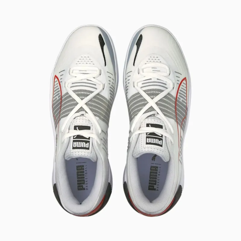 Puma Fusion Nitro Basketball Shoes White/Red (195514-04)
