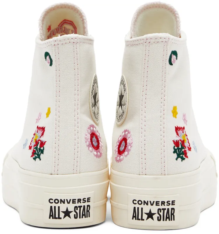 Converse Chuck Taylor All Star Lift Platform Floral Embroidery (A02198C)