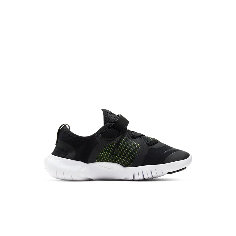 Nike Free RN 5.0 Black (PS) Black/Anthracite/Volt (CJ2078-002)