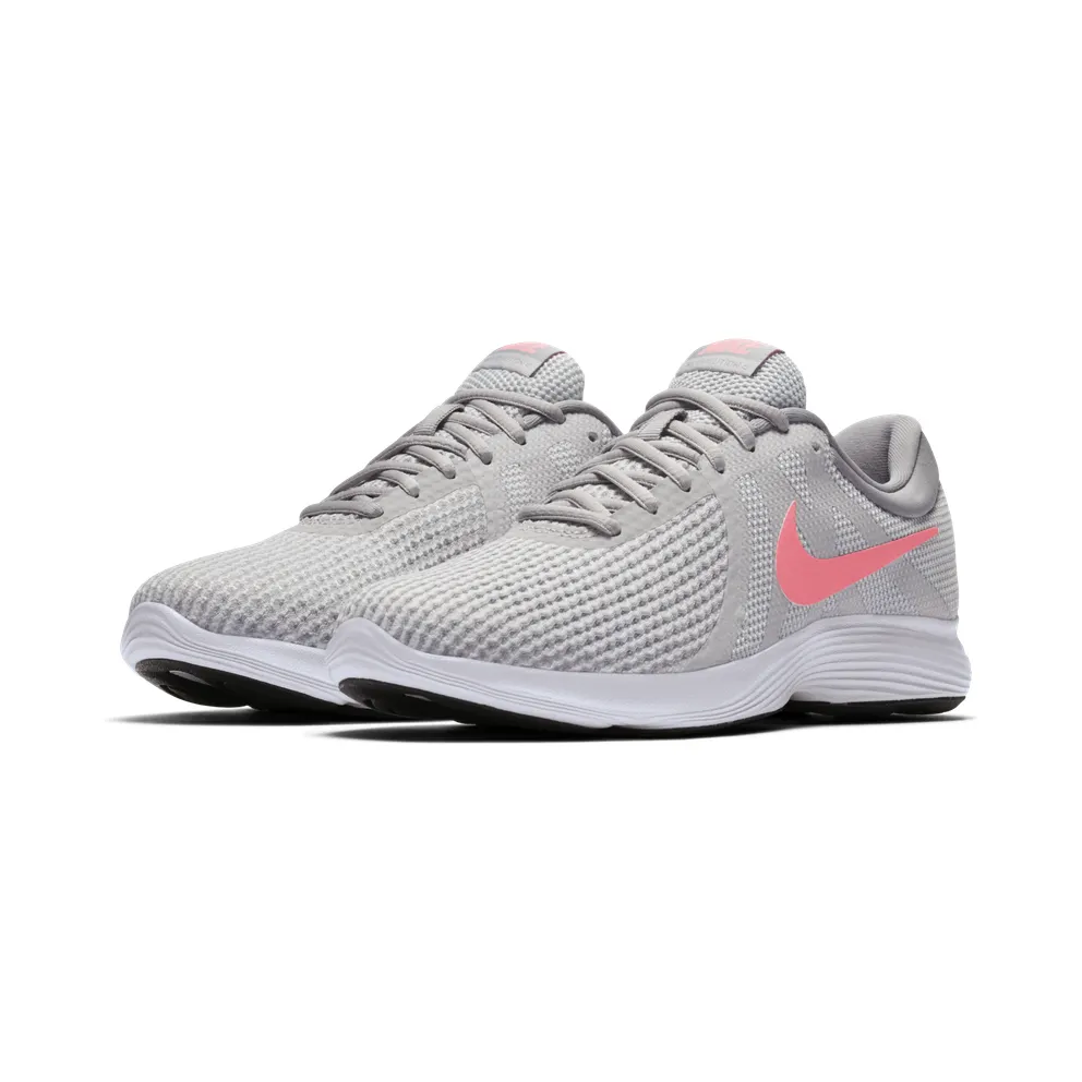 Nike Revolution 4 “Pure Platinum / Wolf Grey / Black / Sunset Pulse” (AJ3491-016)