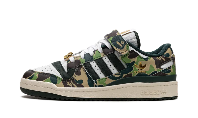 Adidas Forum 84 Low “Bape 30th Anniversary Green Camo” (ID4771)