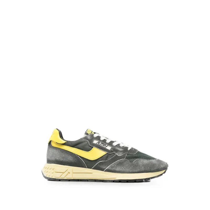 Autry Reelwind Panelled Suede “Grey/Yellow” (WWLM GQ06)