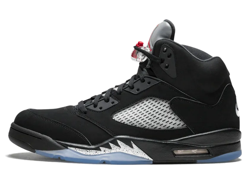 Air Jordan 5 Retro Black Metallic Silver (845035-003)