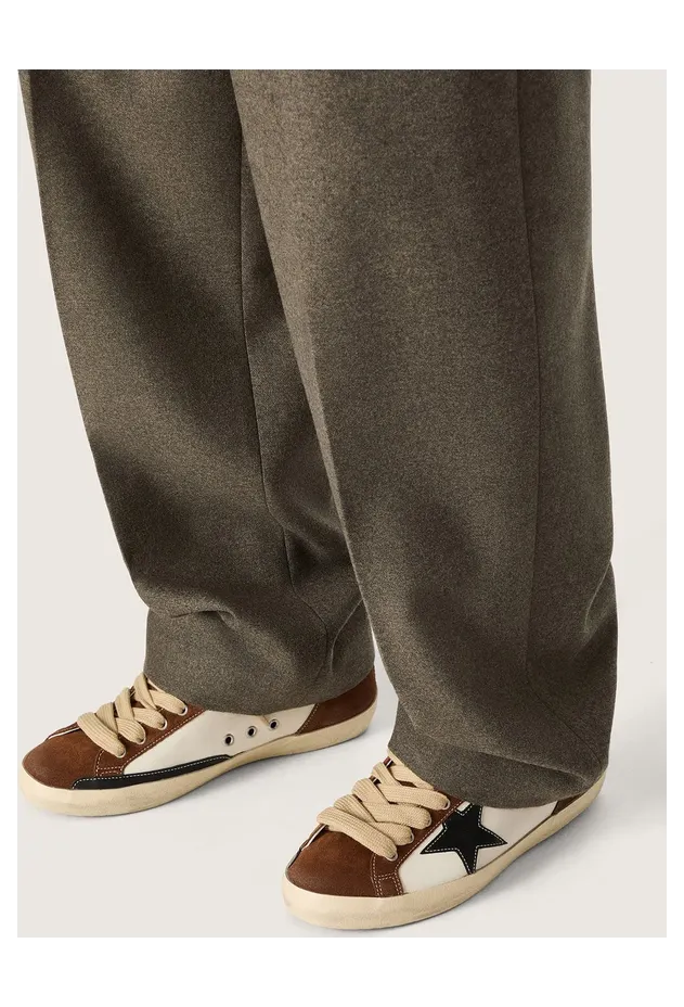 Golden Goose Super-Star In White Leather And Brown Suede With Black Leather Star (GMF00103.F008540.81945) (3)