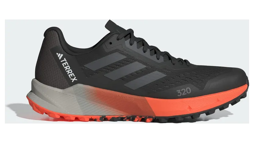 adidas Terrex Agravic Flow 2.0 Trail Core Black Grey Impact Orange (IG8018)