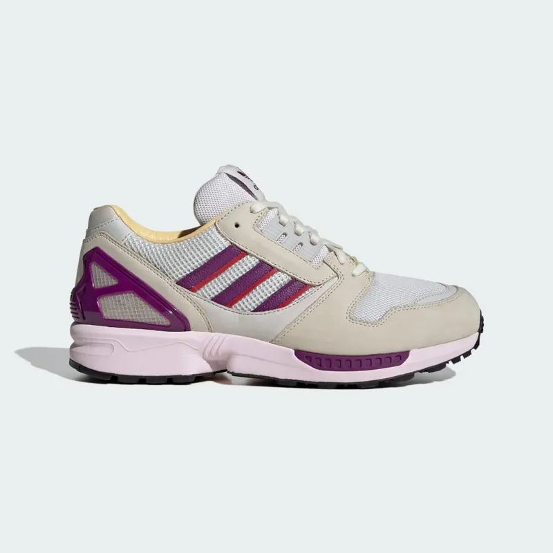 adidas ZX8000 Shoes Crystal White / Glory Purple / Orange Tint (IF7241)