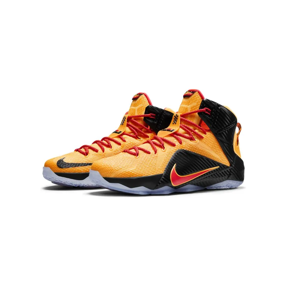 Nike LeBron 12 Witness Laser Orange/Green Glow-Black (684593-830)