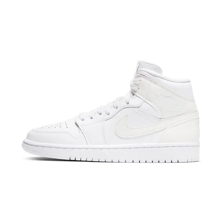 Air Jordan 1 Mid Triple “White” (BQ6472-112)