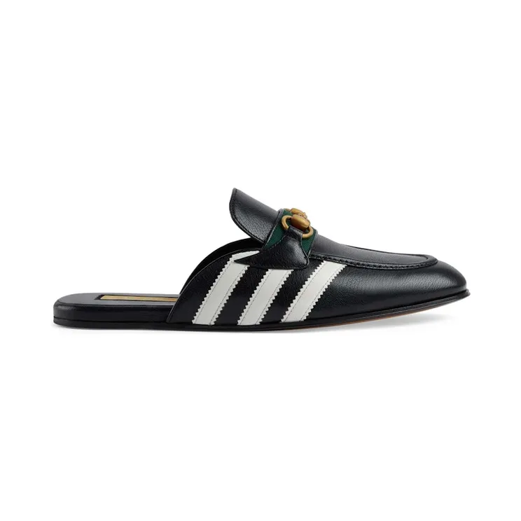 Gucci x Adidas Horsebit Slippers Black (721481 AAA71 1090)